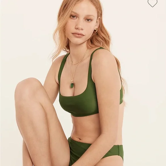 J. Crew Squareneck Bikini Top - Picture 1 of 4